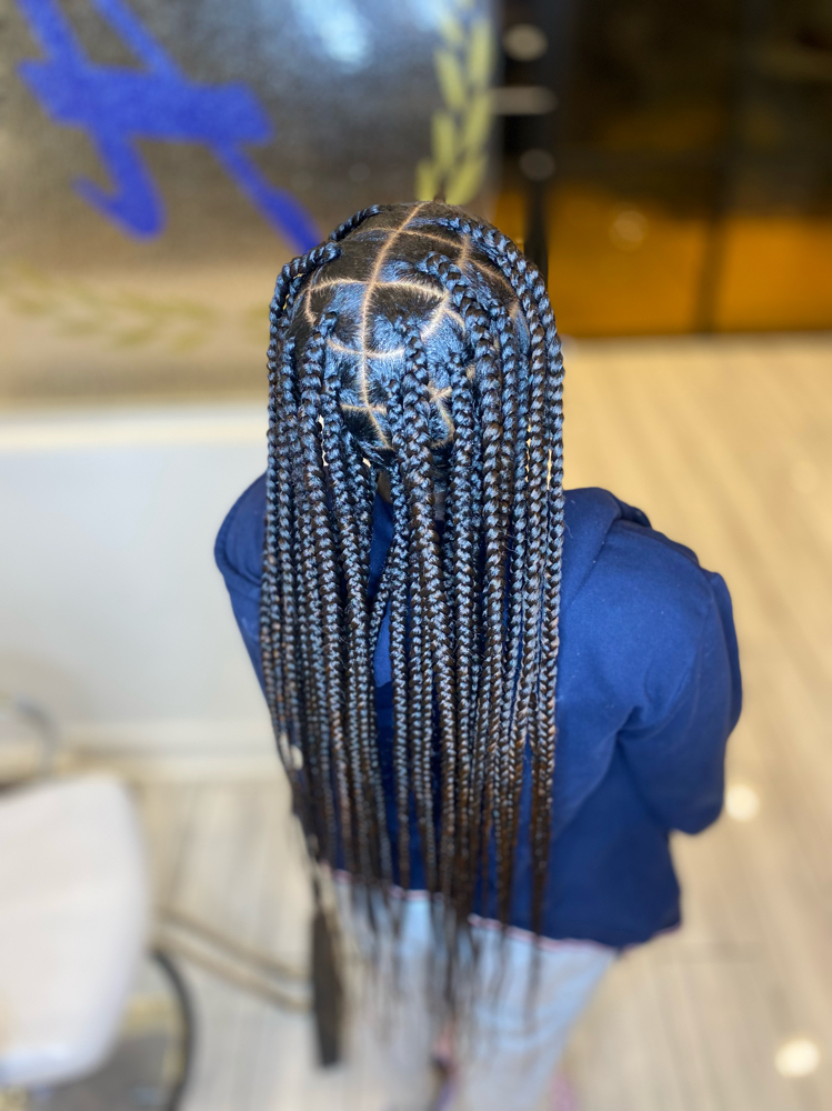 Large Knotless “ 6 Rows