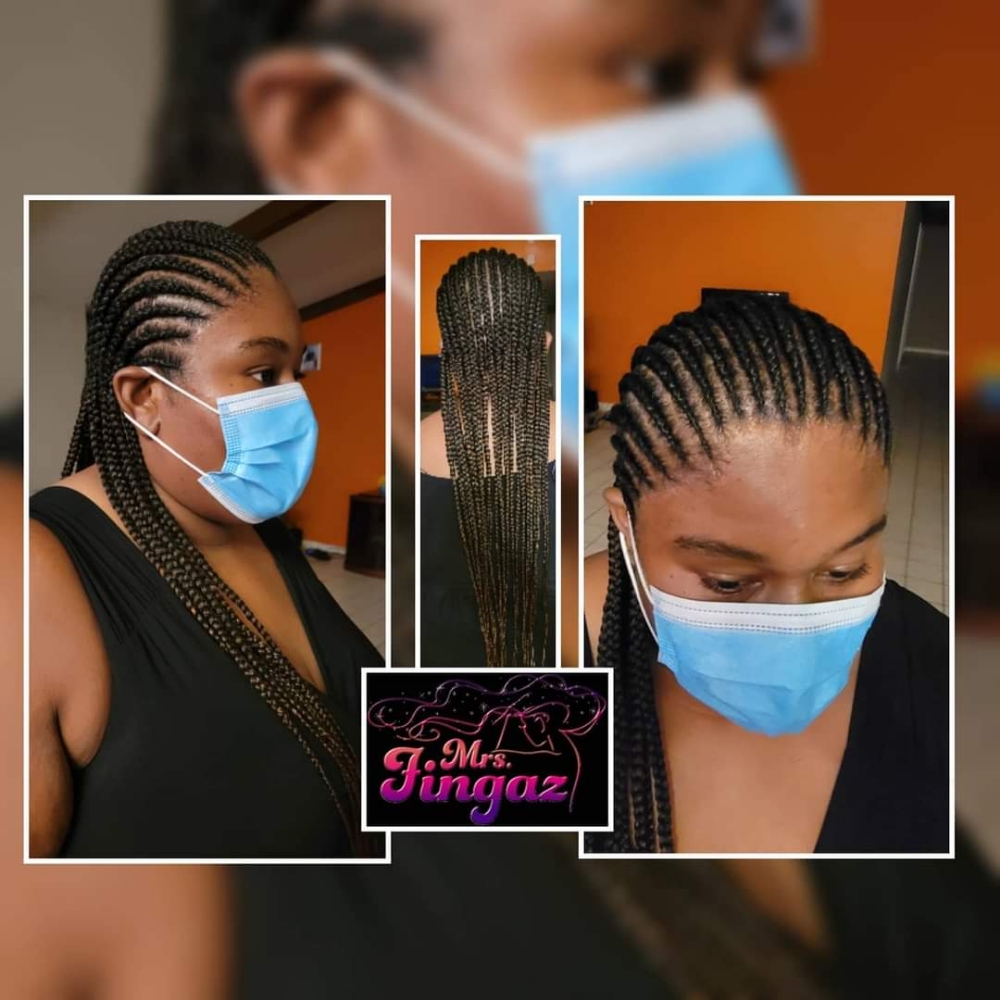 Feed-in Braids One Row