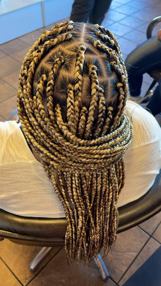 Box Braid Med Butt Length