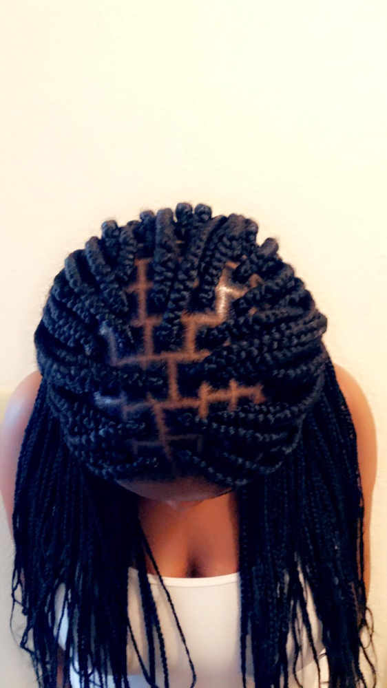 Box Braid Small Lower Back