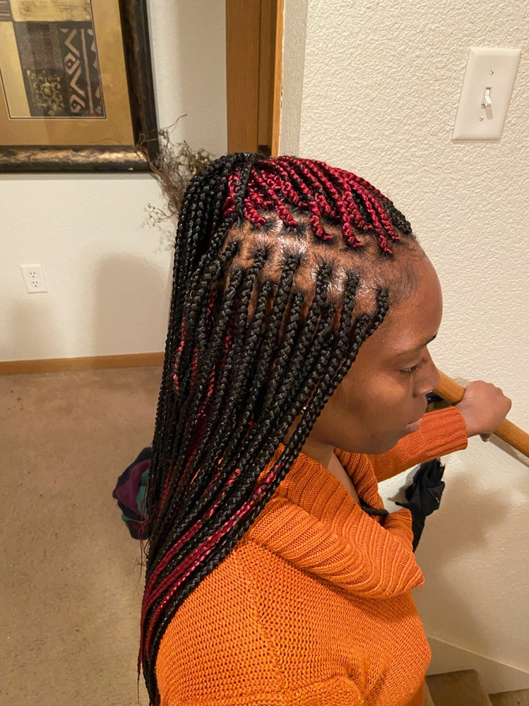 Box Braid Small Butt Length