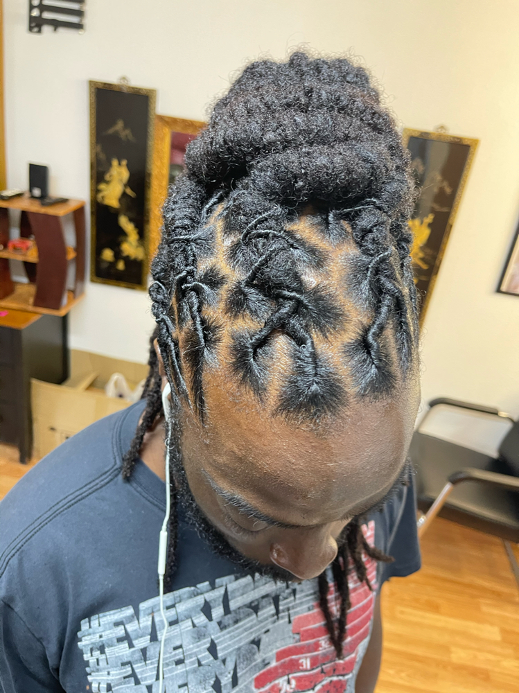 Locs Retwist And Style Full Head