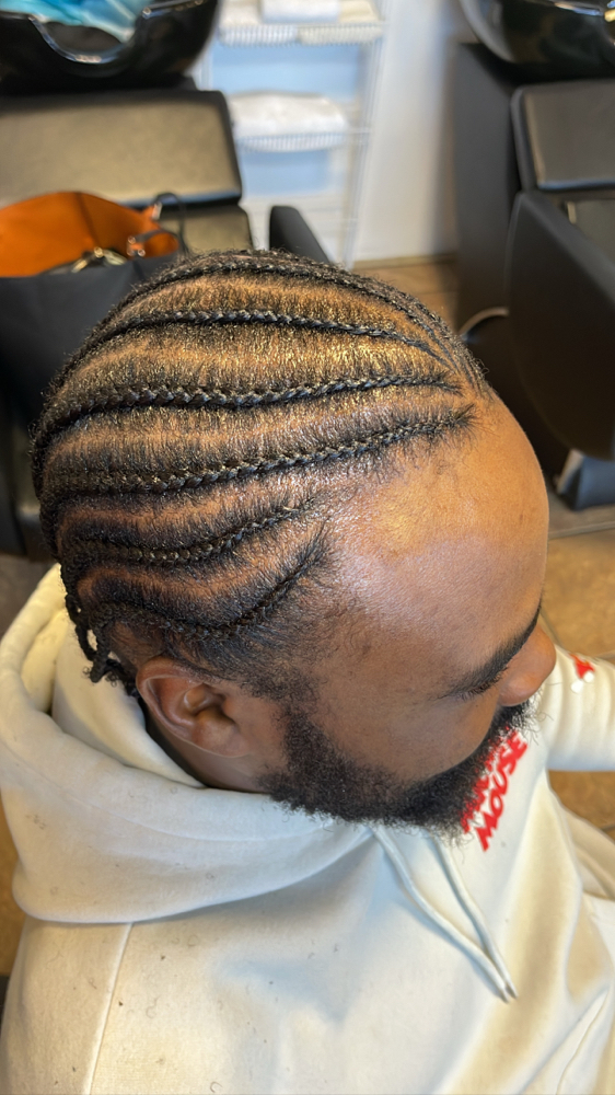 Men Cornrows Full Head