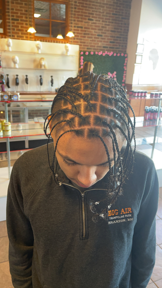 Men Box Braids Top Only