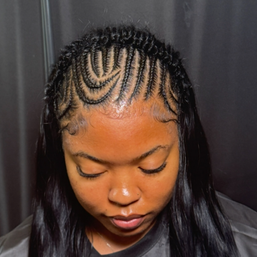 Braids In Front Quick Weave In Back at KL Hair Haven & Co. Salon and Spa in Knoxville, TN