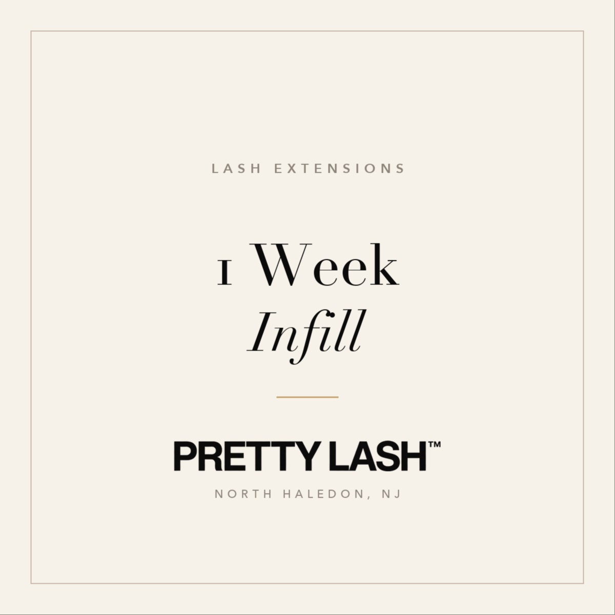 1 Week Infill at PRETTY LASH STUDIOS in North Haledon, NJ