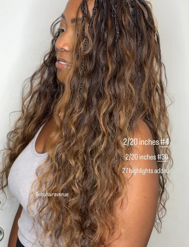 4/30/27 midback Length Boho braids