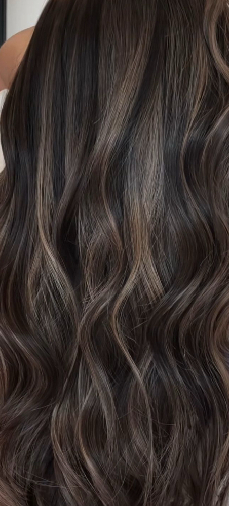 Highlights With Dark Base at Southern Roots Salon in Milford, MI