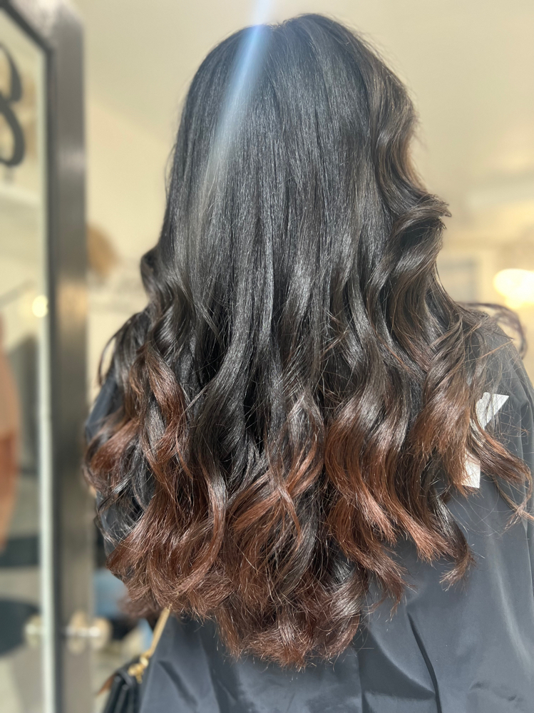 Advanced cut w/silk press at Painted Hair Dreams Studio in New York, NY