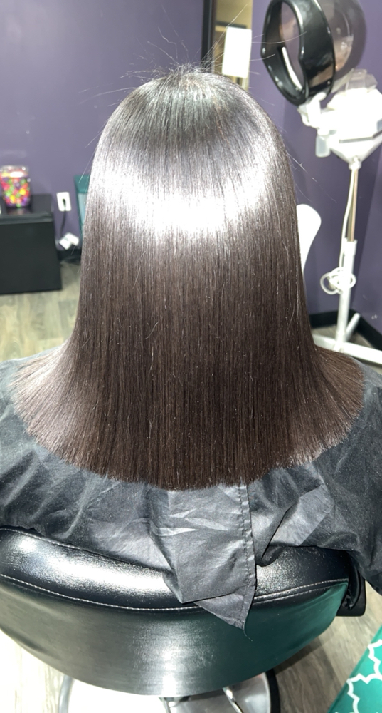 Relaxer Retouch at Pressed By Lori Kim Llc in Houston, TX