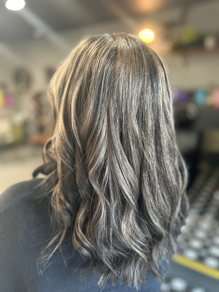Full Highlight/balayage at Hairboss by Heather Bostick in Fayetteville, AR