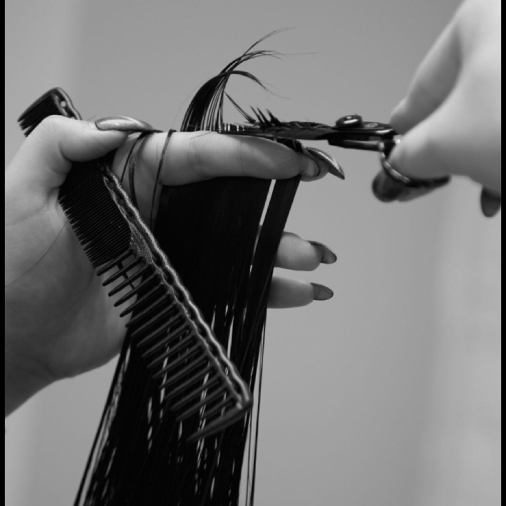 Dry Haircut + Style at Cheys of Color in Williamsburg, VA