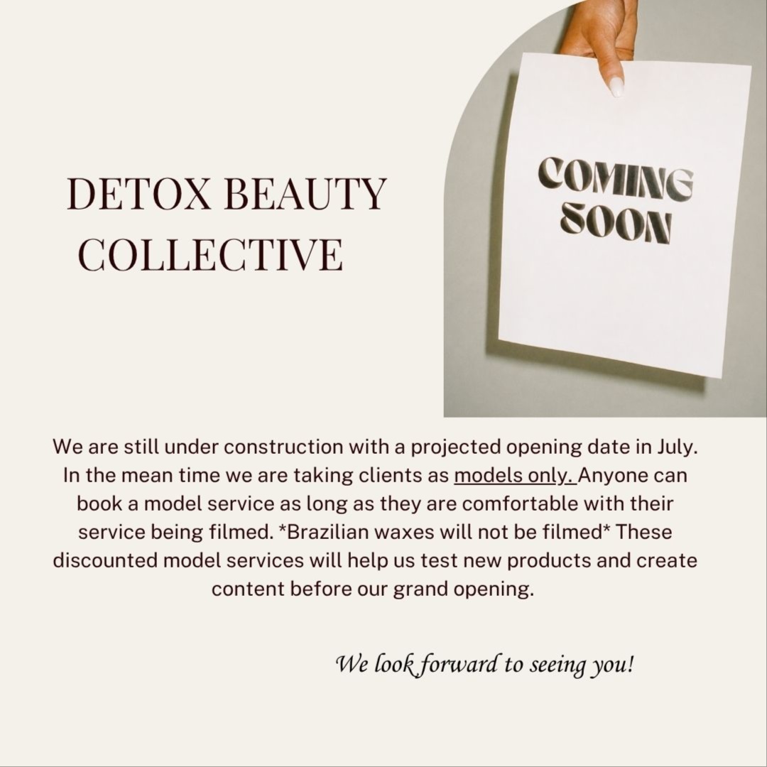 Disclaimer at Detox Beauty in tenafly, NJ