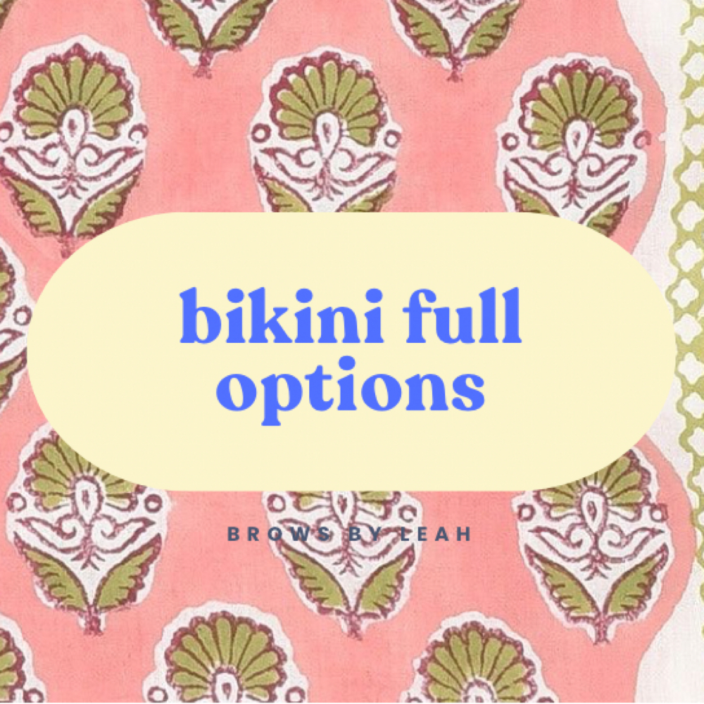 Bikini Full Options at Brows by Leah in Millbury, MA