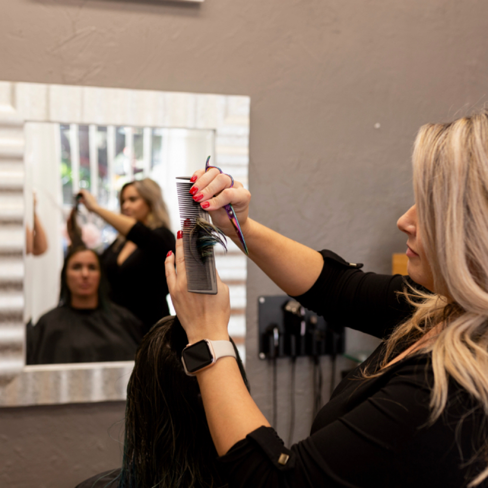 Haircut at Shimmer Salon Suites in Ocala, FL