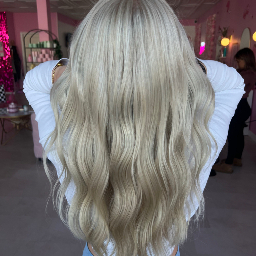 Full Bleach-Out & Tone (Roots-Ends) at House of Jujus in Shelton, CT