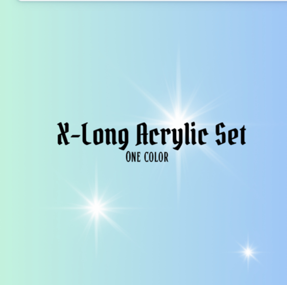 XL Acrylic Set at Lonestarnailsnb in New Braunfels, TX