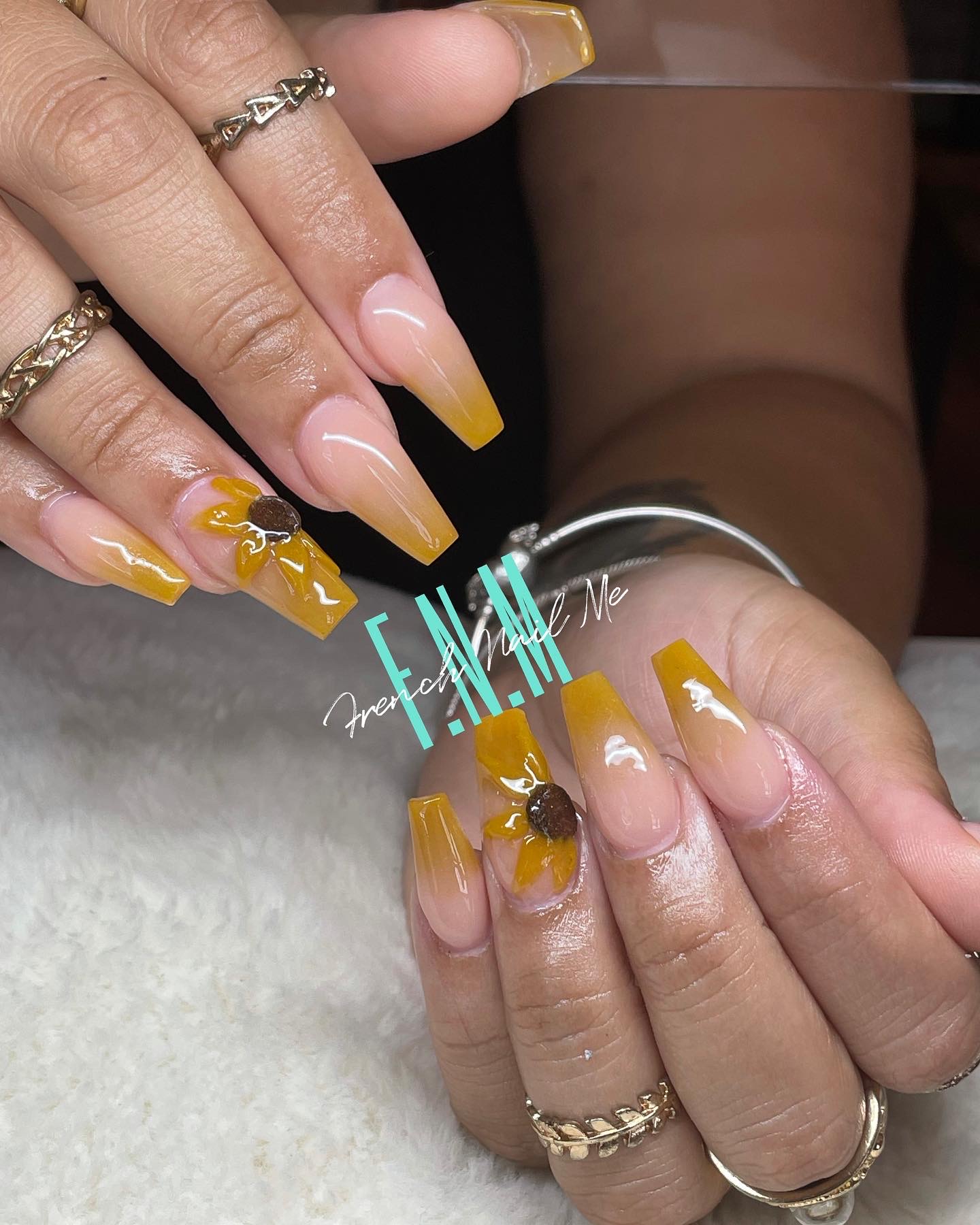Ombre (Full 10 Fingers) at French Nail Me in Brookyn, NY