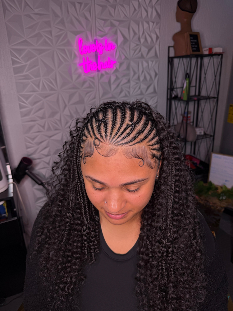 Half Sew In Half Fulani at StarXStylist in Port St.Lucie, FL