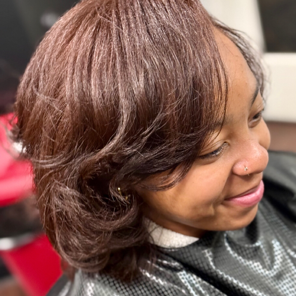 Silk Press at The edge beauty concept salon ny in Massapaqua, NY