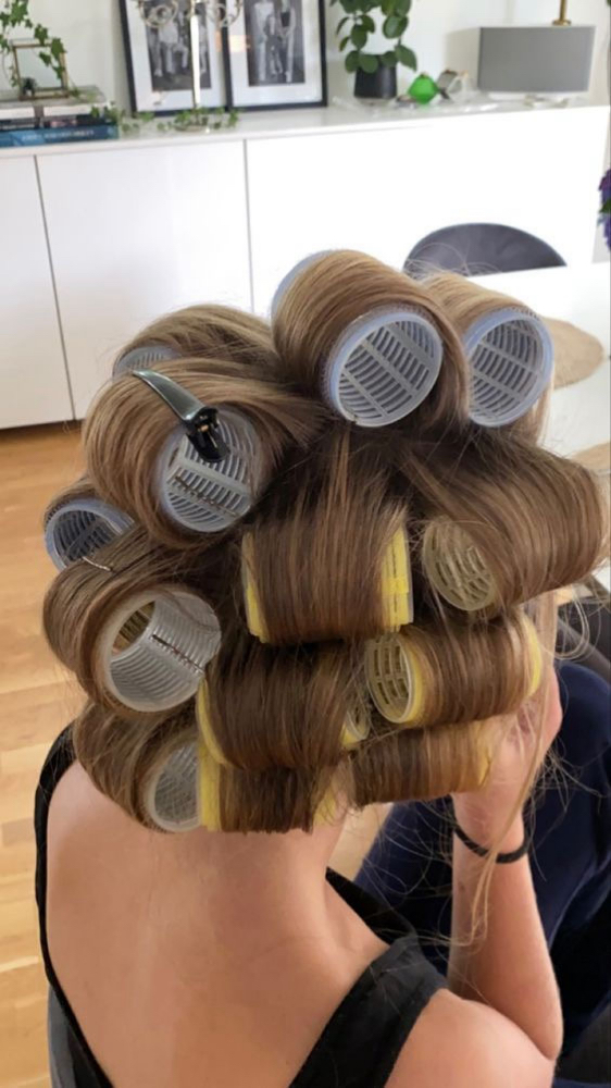 wash and roller set