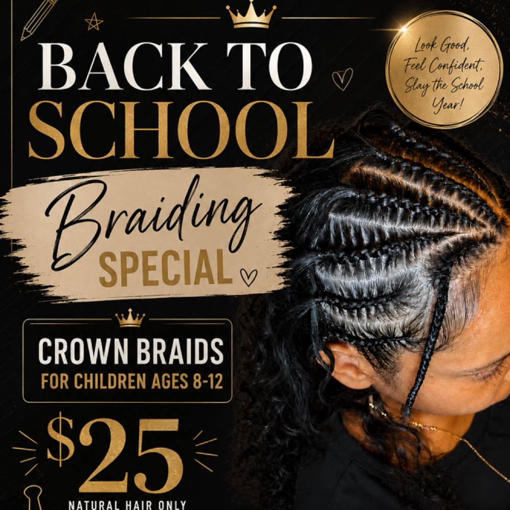 Front Crown Braid Styles at The Glow Up Studio LLC in Kissimmee, FL