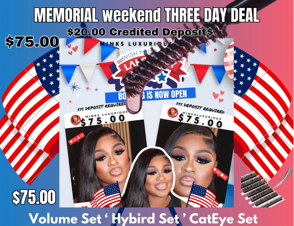 MEMORIAL WEEKEND THREE DAY DEALS