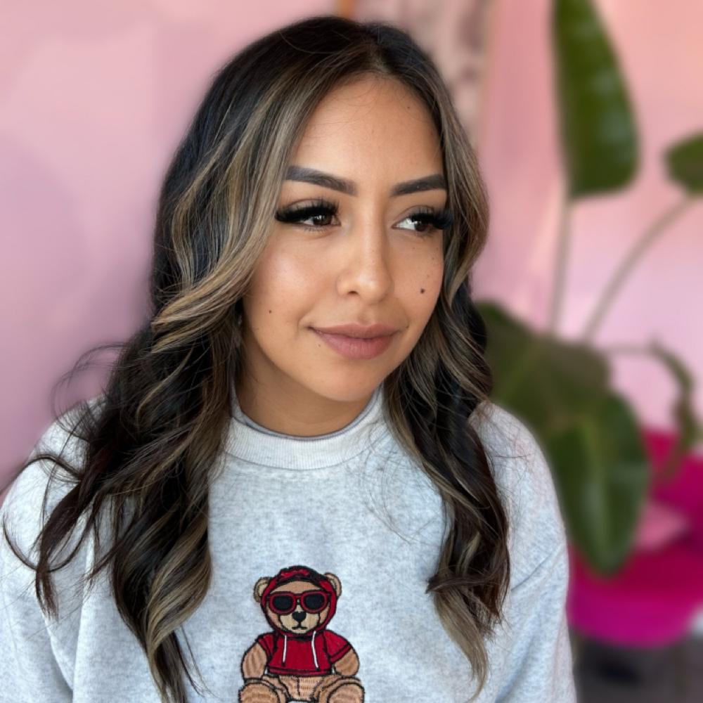 Face Framing Highlights at Blanca’s Glam Studio in Concord, CA