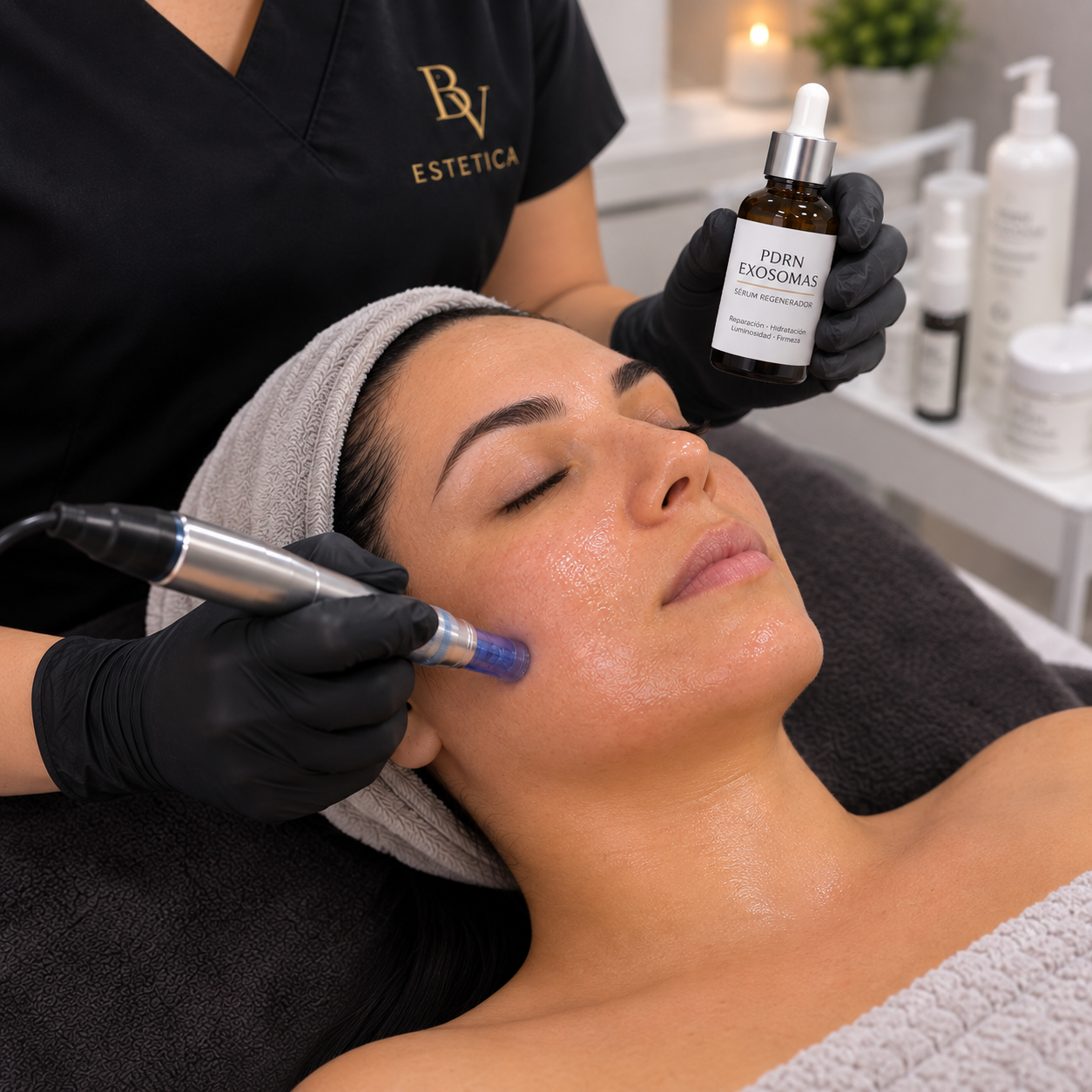 PDRN + Exosomas con Microneedling at Belsy Vega Estética in CHARLOTTE NC, NC