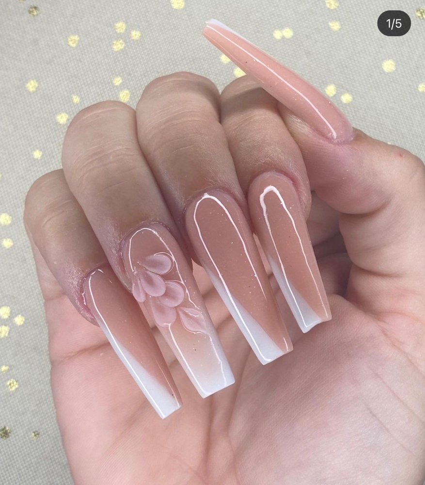 Long Nails One Color (any)