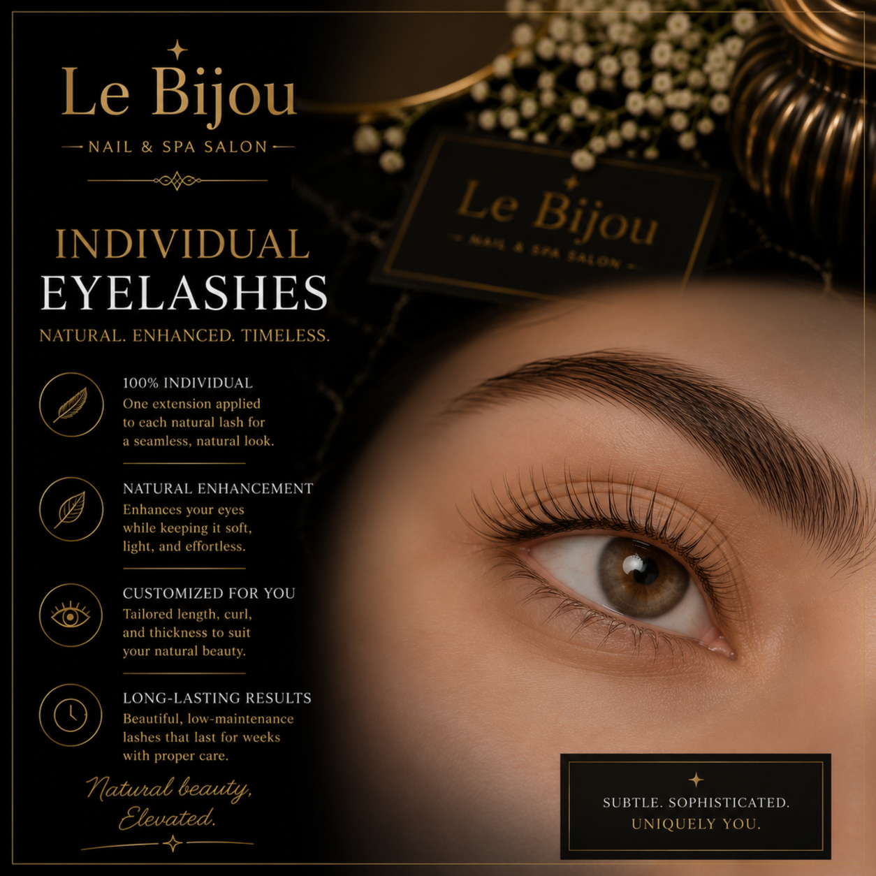 Lashes - Individual at Le Bijou Nails and Spa Salon in Houston, TX