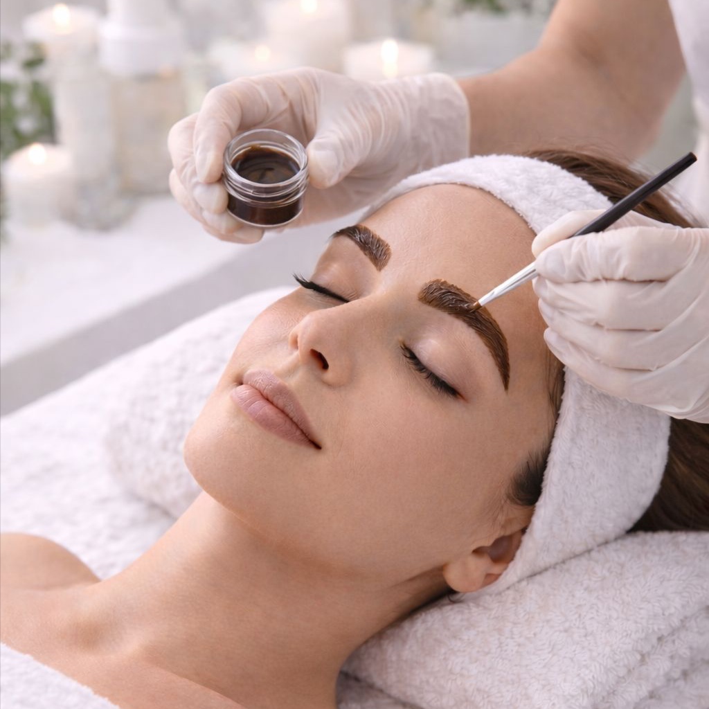 Brow Henna at Flavia Guimarães  Wellness & Beauty in Millbrae, CA