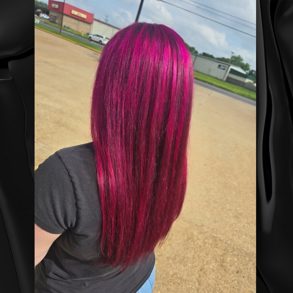 Creative Color Placement at Get Cut & Dye Hair Salon & Spa in Alexandria, LA