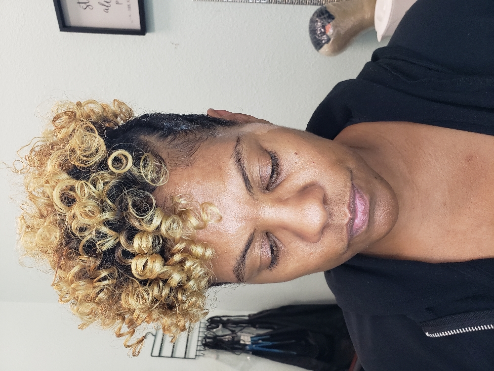 Rod Set/Flat Twists or Braids Updo