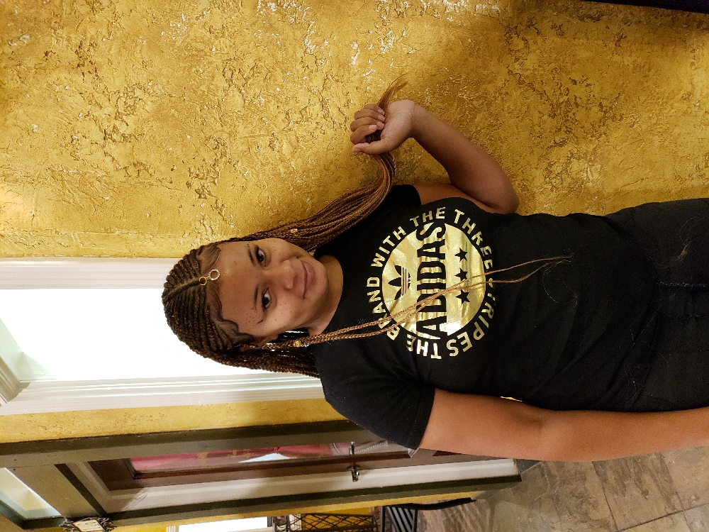 Tribal Cornrows/4 rows/Mid Back