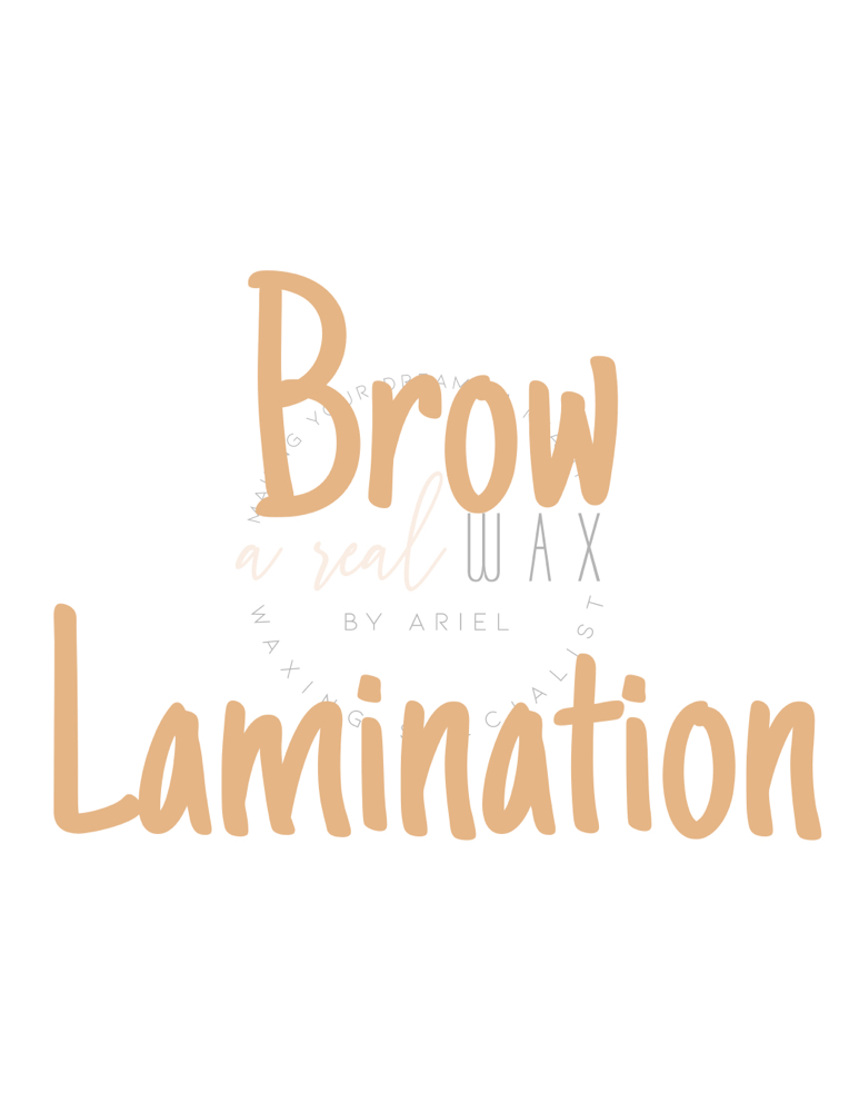 Brow Lamination + Brow Shaping