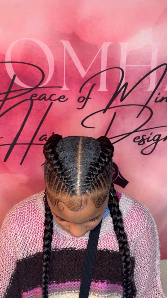 2 Feed In Braids