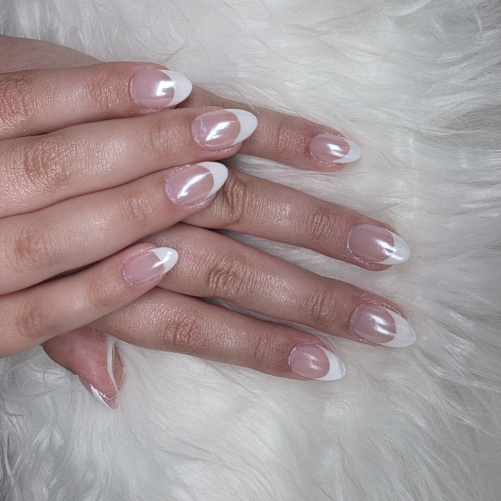 French Tips Added To A Service at Nails By Tanya in Unionville, TN