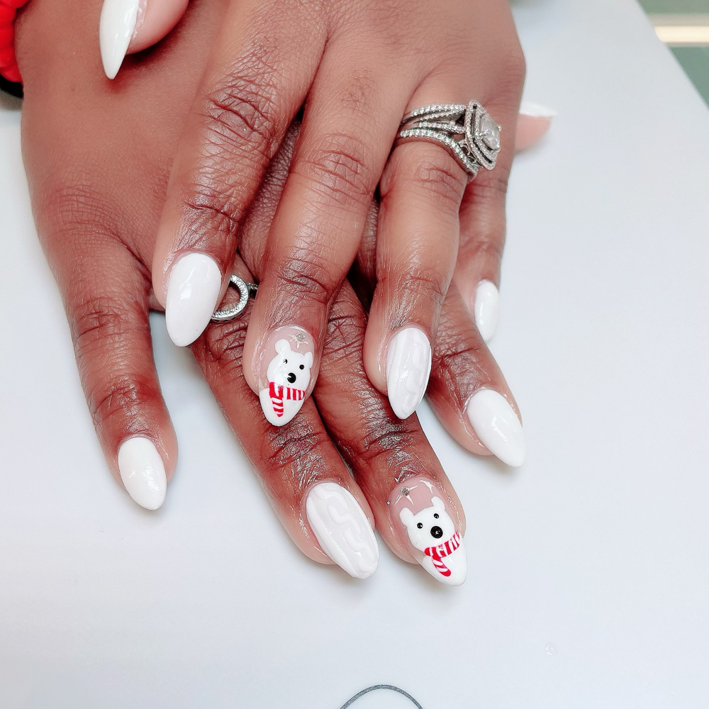 Polygel Full Set with Simple Art
