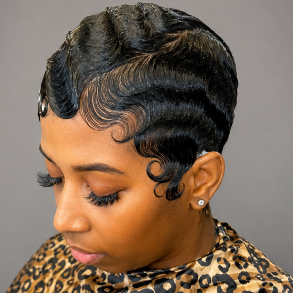 Relaxer Retouch & Wave at JAZMINE NICOL in St Clair Shores, MI