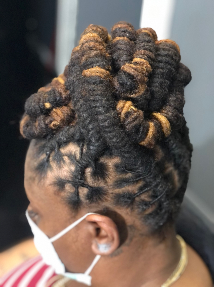 Up dos at Satin Locs in Georgia, GA