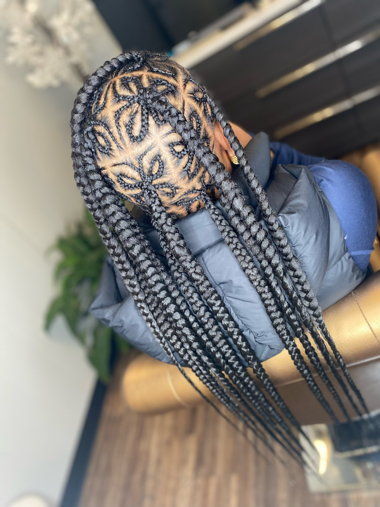 Butterfly Knotless Braids at Peaky Braids in Pine Bluff, AR