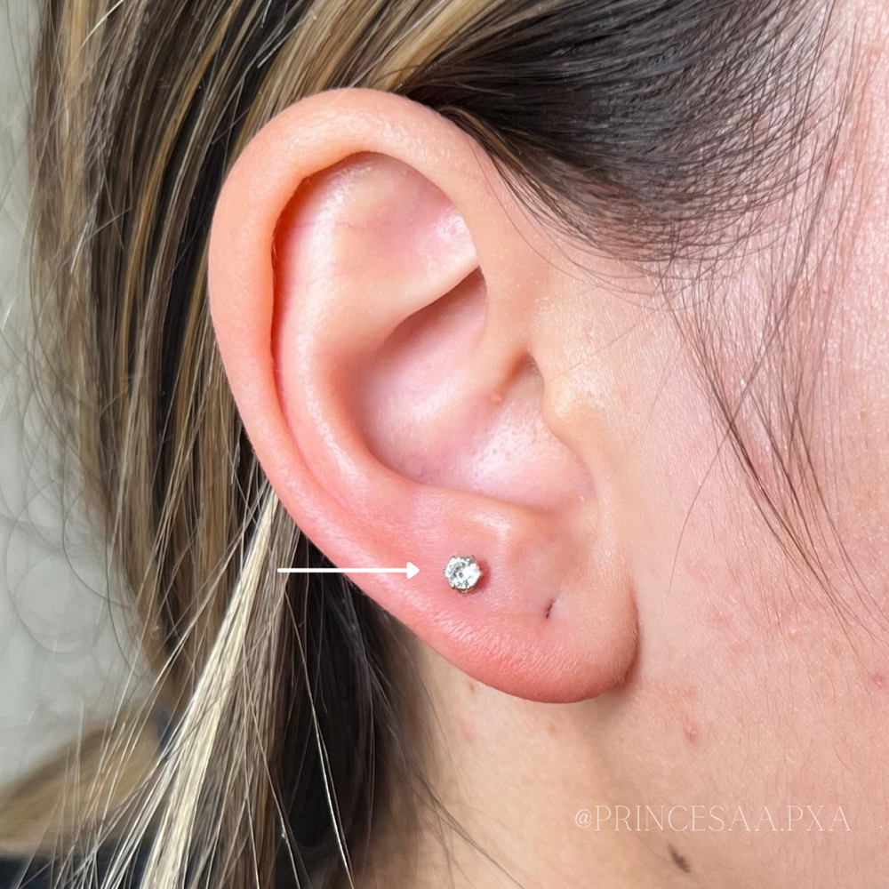 Lobe Piercing at Princesaa Piercings x Aesthetics in Chandler, AZ