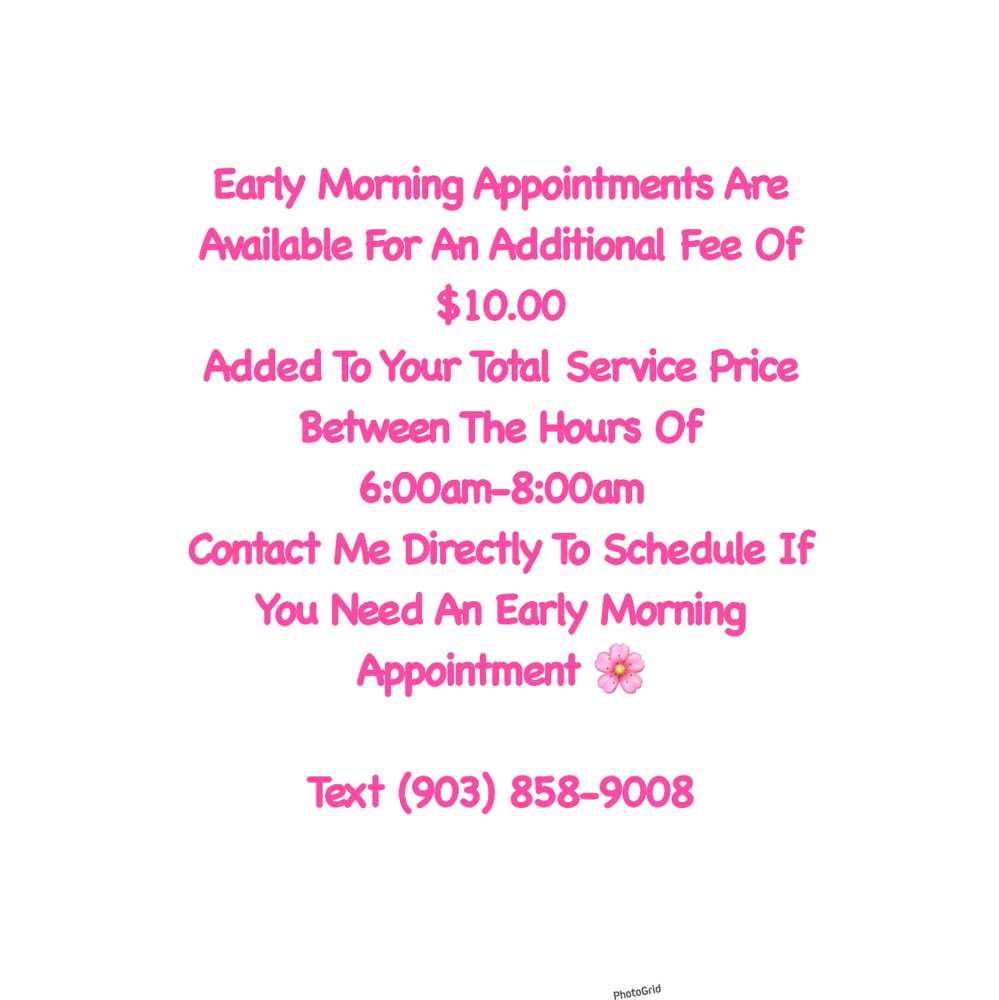 ‼️ POLICY EARLY MORNING APPOINTMENT