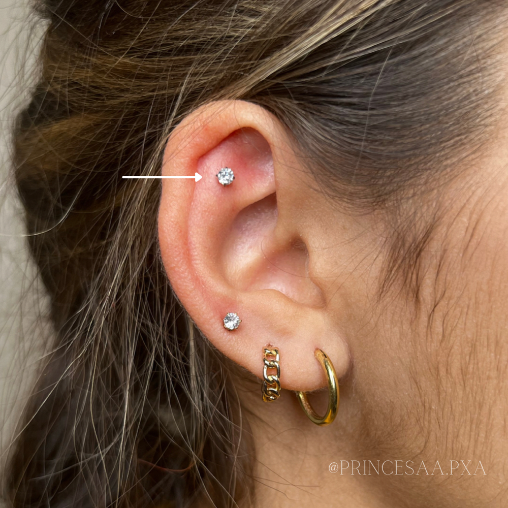 Flat Helix at Princesaa Piercings x Aesthetics in Chandler, AZ