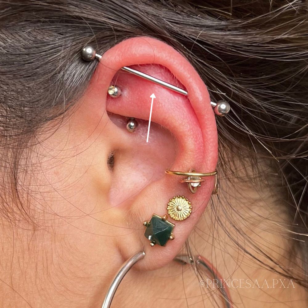 Industrial at Princesaa Piercings x Aesthetics in Chandler, AZ
