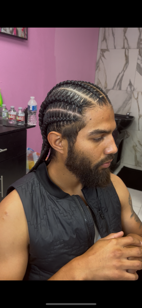 6 STITCH BRAIDS (kids) at B Rich Beauty Co in Houston, TX