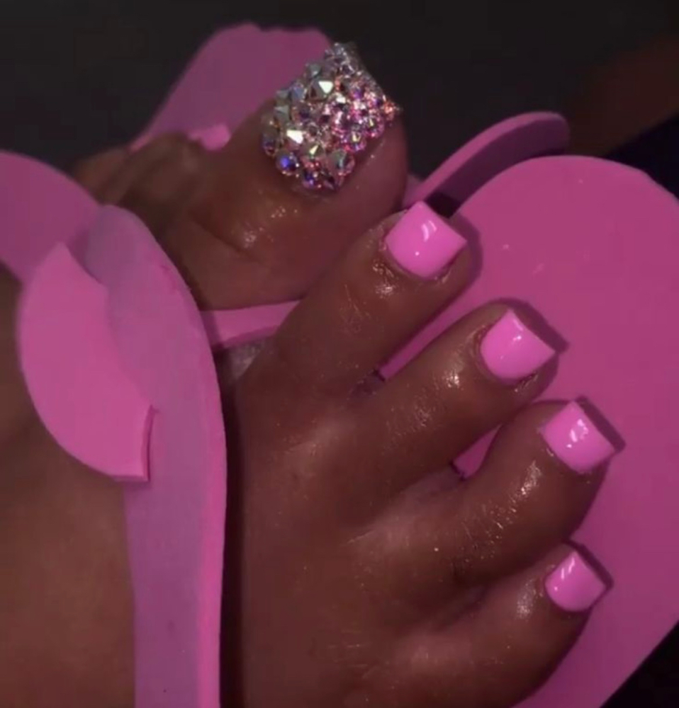 Acrylic On All 10 Toes
