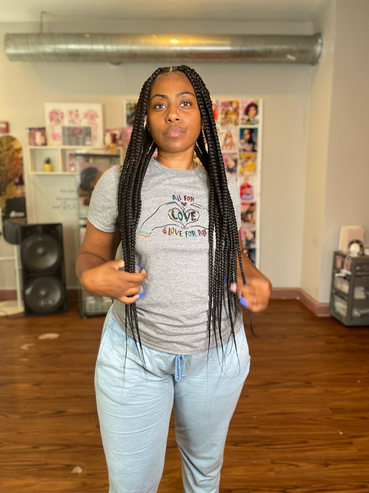 Large Knotless Braids