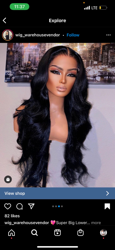 Costum Frontal Wig